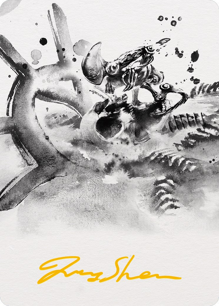 Myr Convert Art Card (Gold-Stamped Signature) [Phyrexia: All Will Be One Art Series] | Gam3 Escape