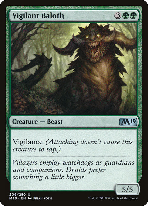 Vigilant Baloth [Core Set 2019] | Gam3 Escape