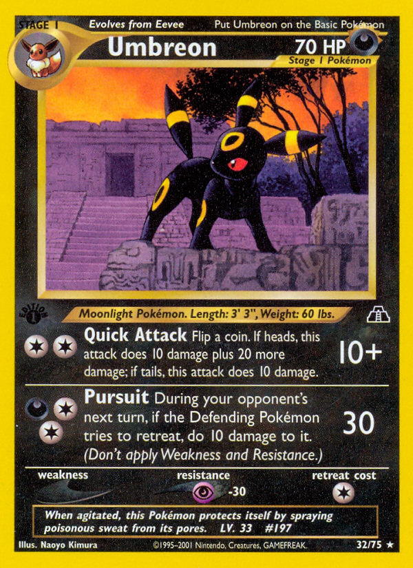 Umbreon (32/75) [Neo Discovery 1st Edition] | Gam3 Escape