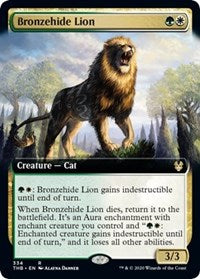 Bronzehide Lion (Extended Art) [Theros Beyond Death] | Gam3 Escape