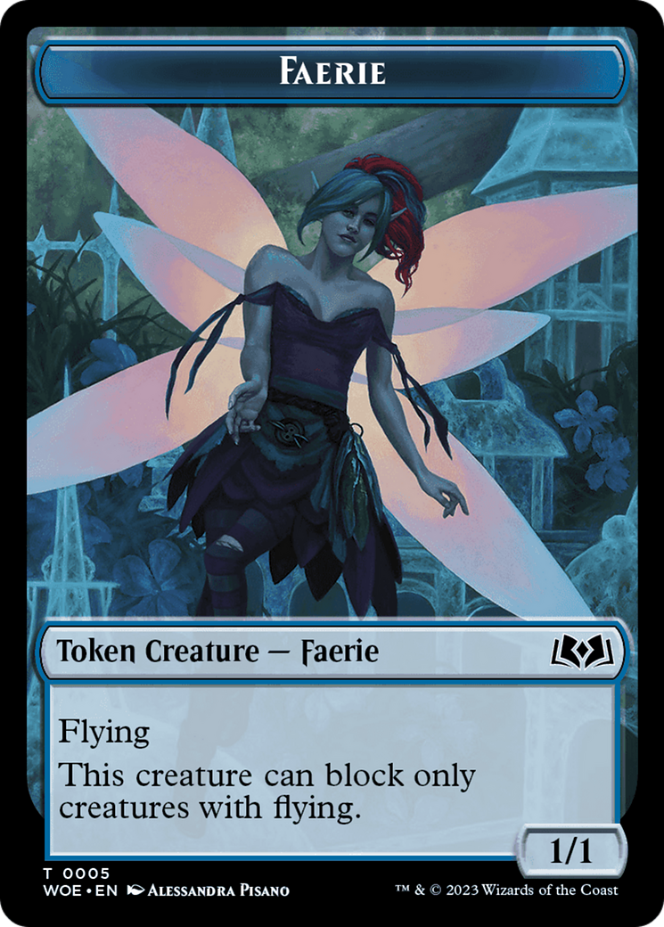 Faerie // Food (0013) Double-Sided Token [Wilds of Eldraine Tokens] | Gam3 Escape