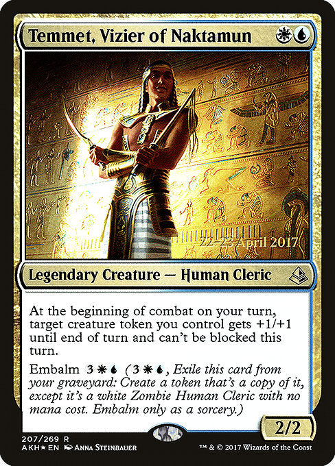 Temmet, Vizier of Naktamun [Amonkhet Promos] | Gam3 Escape