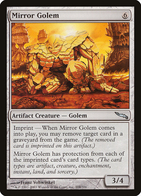 Mirror Golem [Mirrodin] | Gam3 Escape