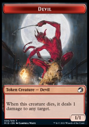 Devil Token [Innistrad: Midnight Hunt Tokens] | Gam3 Escape