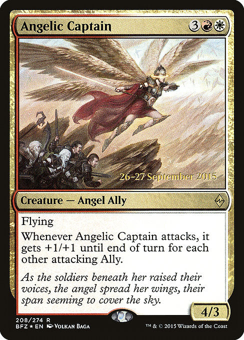 Angelic Captain [Battle for Zendikar Promos] | Gam3 Escape