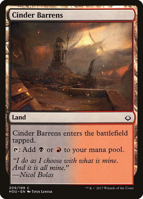 Cinder Barrens [Hour of Devastation] | Gam3 Escape