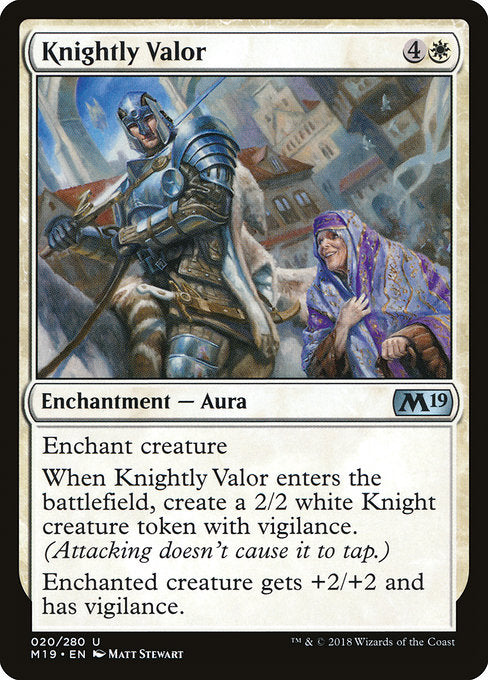 Knightly Valor [Core Set 2019] | Gam3 Escape