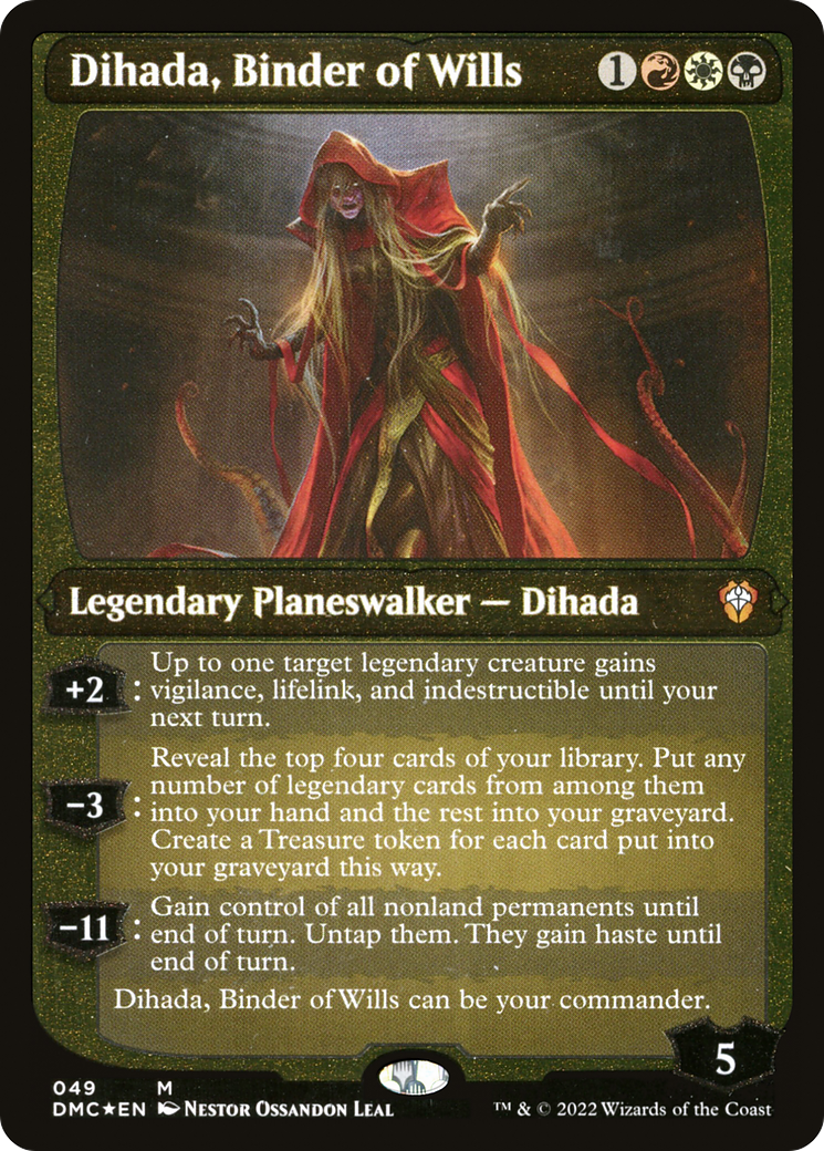 Dihada, Binder of Wills (Showcase Display Commander) [Dominaria United Commander] | Gam3 Escape