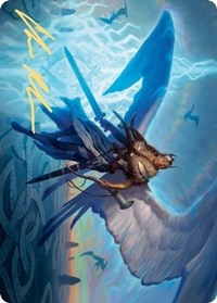 Righteous Valkyrie Art Card (Gold-Stamped Signature) [Kaldheim: Art Series] | Gam3 Escape