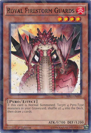 Royal Firestorm Guards (Shatterfoil) [BP03-EN034] Rare | Gam3 Escape