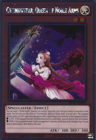 Gwenhwyfar, Queen of Noble Arms [NKRT-EN012] Platinum Rare | Gam3 Escape