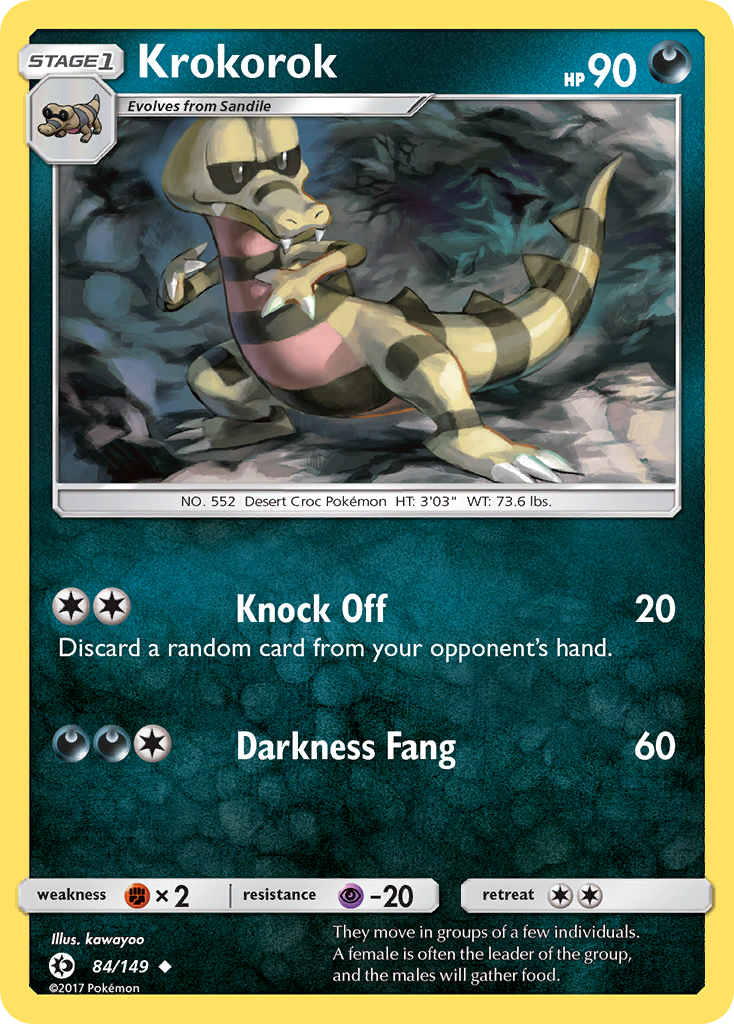 Krokorok (84/149) [Sun & Moon: Base Set] | Gam3 Escape