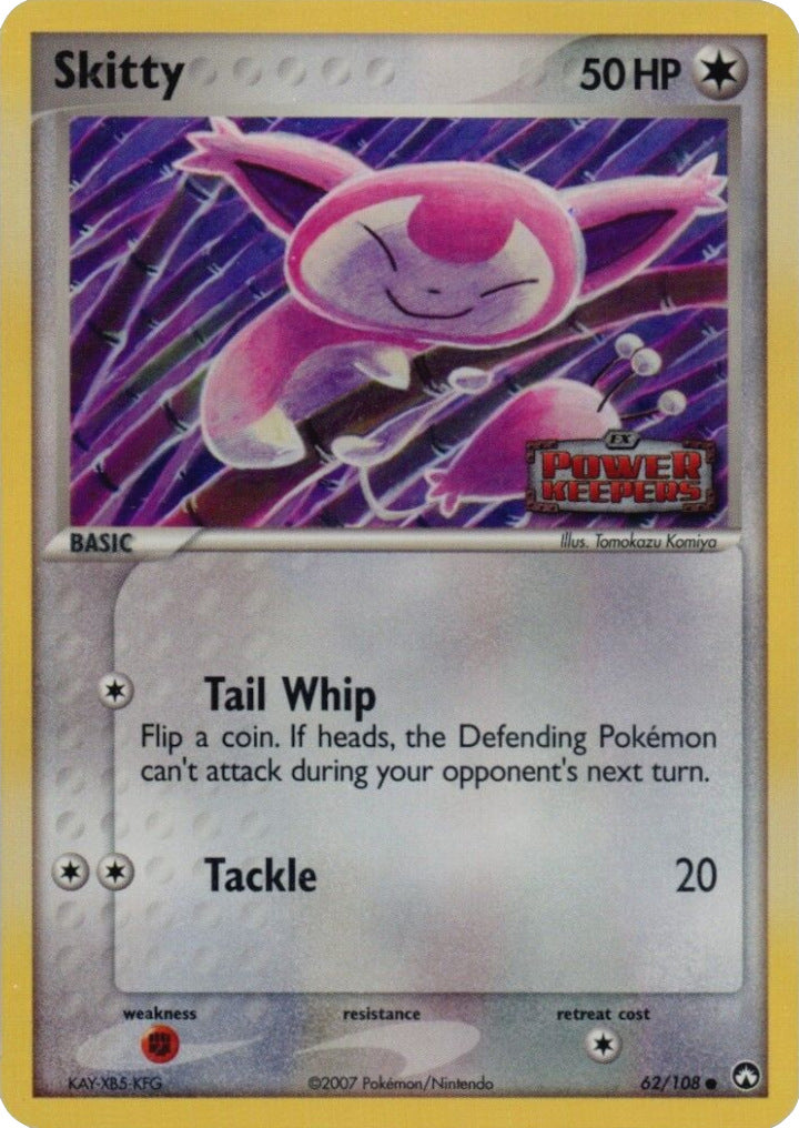 Skitty (62/108) (Stamped) [EX: Power Keepers] | Gam3 Escape