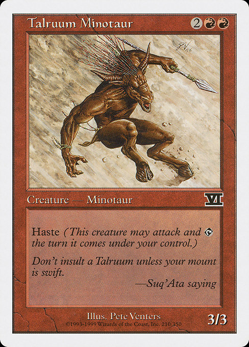 Talruum Minotaur [Classic Sixth Edition] | Gam3 Escape