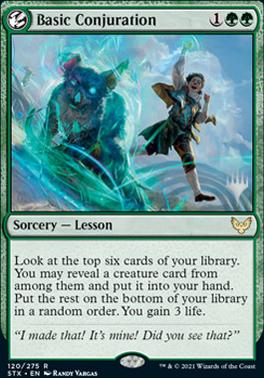 Basic Conjuration (Promo Pack) [Strixhaven: School of Mages Promos] | Gam3 Escape