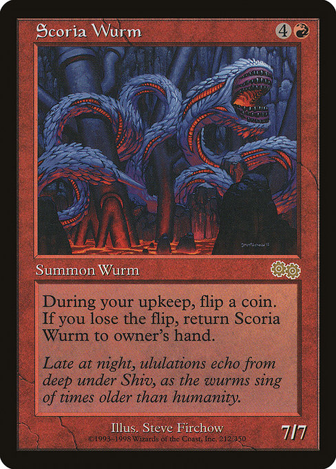 Scoria Wurm [Urza's Saga] | Gam3 Escape