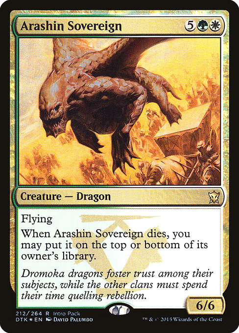 Arashin Sovereign [Dragons of Tarkir Promos] | Gam3 Escape