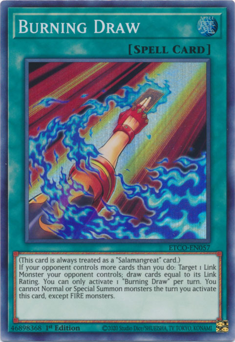 Burning Draw [ETCO-EN057] Super Rare | Gam3 Escape