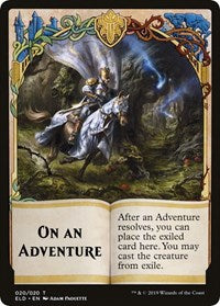 On An Adventure // Spirit Double-sided Token (Challenger 2020) [Unique and Miscellaneous Promos] | Gam3 Escape