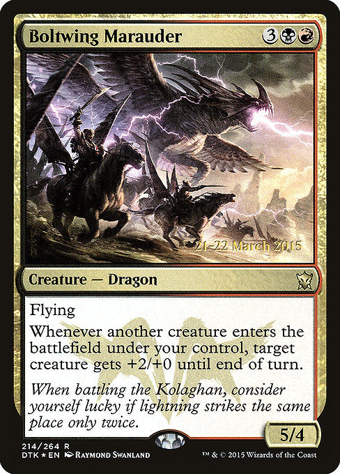 Boltwing Marauder [Dragons of Tarkir Promos] | Gam3 Escape