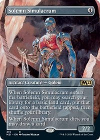 Solemn Simulacrum (Alternate Art) [Core Set 2021] | Gam3 Escape