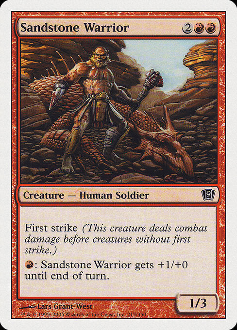 Sandstone Warrior [Ninth Edition] | Gam3 Escape