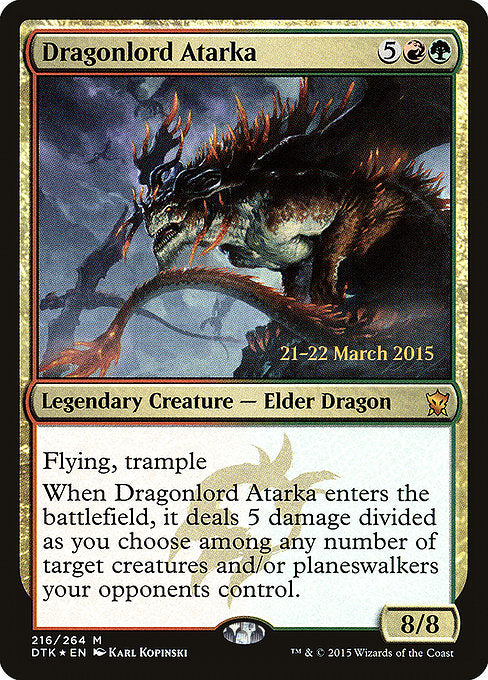 Dragonlord Atarka [Dragons of Tarkir Promos] | Gam3 Escape