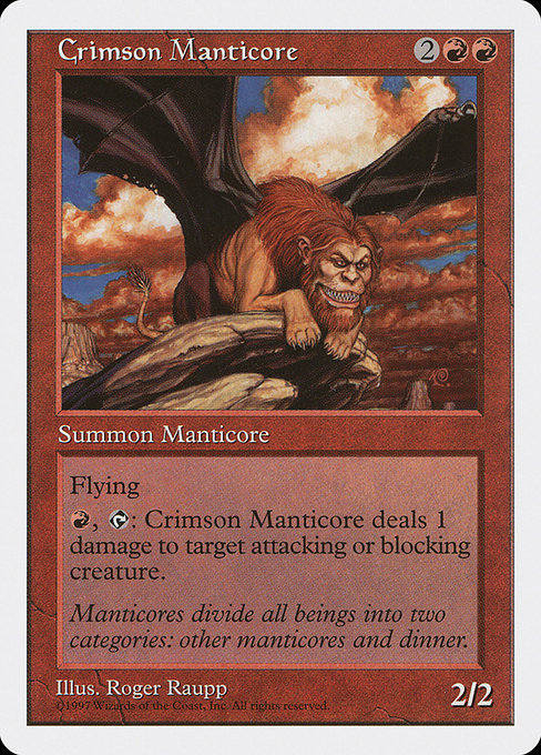 Crimson Manticore [Fifth Edition] | Gam3 Escape