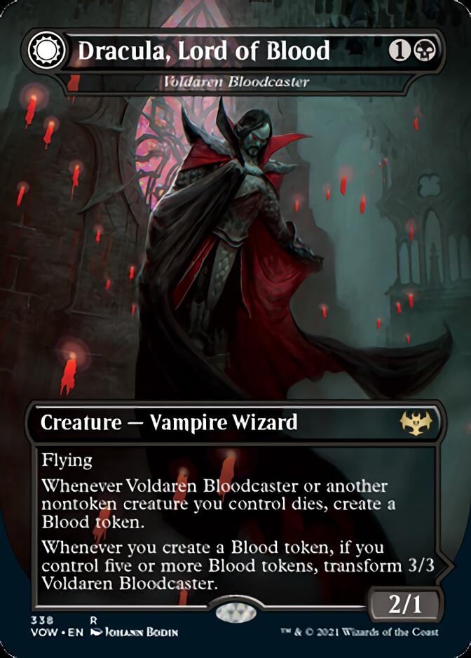 Voldaren Bloodcaster // Bloodbat Summoner - Dracula, Lord of Blood // Dracula, Lord of Bats [Innistrad: Crimson Vow] | Gam3 Escape