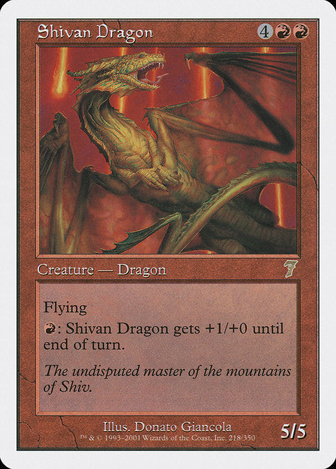 Shivan Dragon [Seventh Edition] | Gam3 Escape