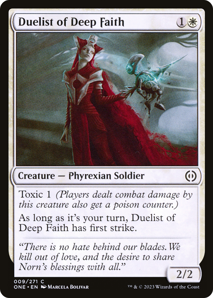 Duelist of Deep Faith [Phyrexia: All Will Be One] | Gam3 Escape