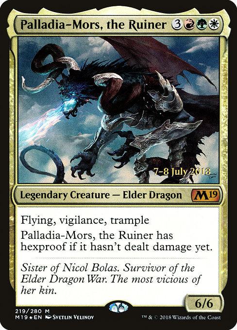 Palladia-Mors, the Ruiner [Core Set 2019 Promos] | Gam3 Escape