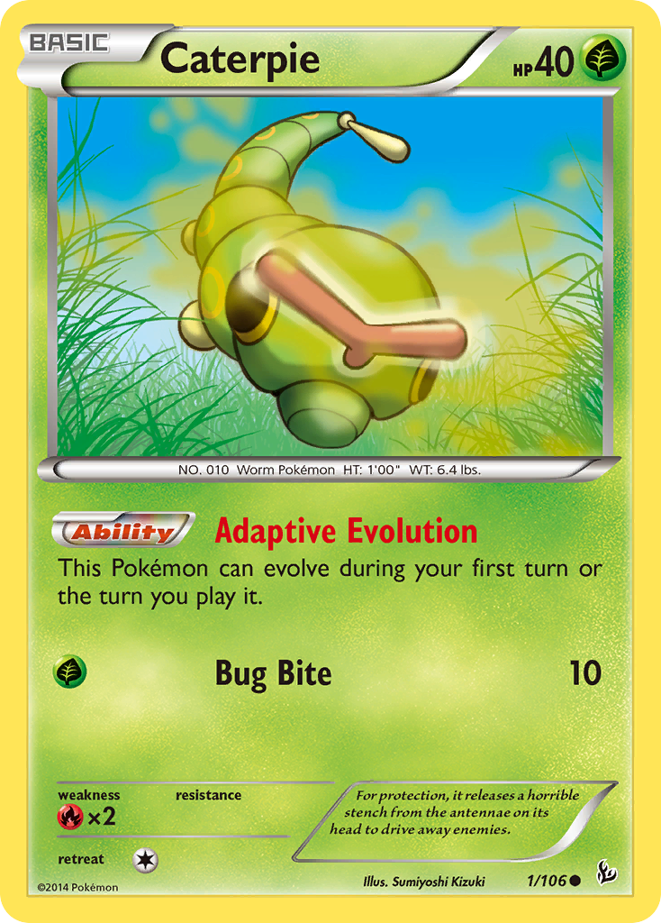 Caterpie (1/106) [XY: Flashfire] | Gam3 Escape