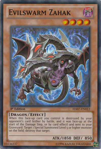 Evilswarm Zahak [HA07-EN012] Super Rare | Gam3 Escape