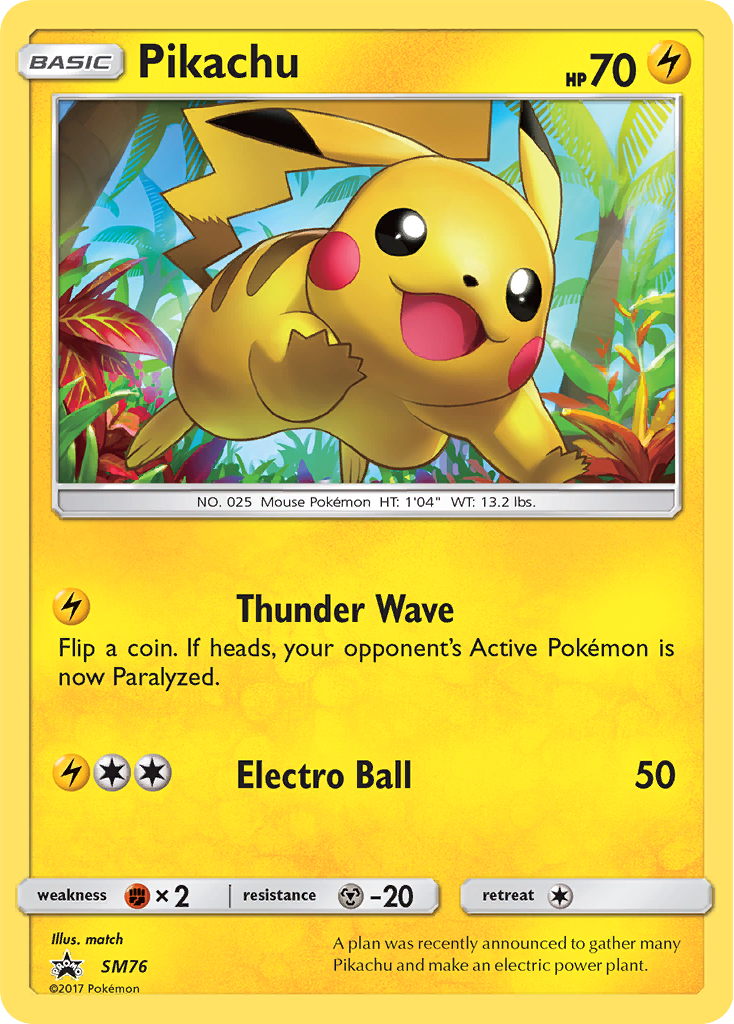 Pikachu (SM76) [Sun & Moon: Black Star Promos] | Gam3 Escape