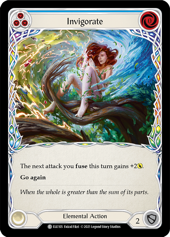 Invigorate (Blue) [ELE105] (Tales of Aria)  1st Edition Rainbow Foil | Gam3 Escape