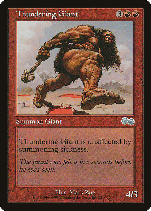 Thundering Giant [Urza's Saga] | Gam3 Escape