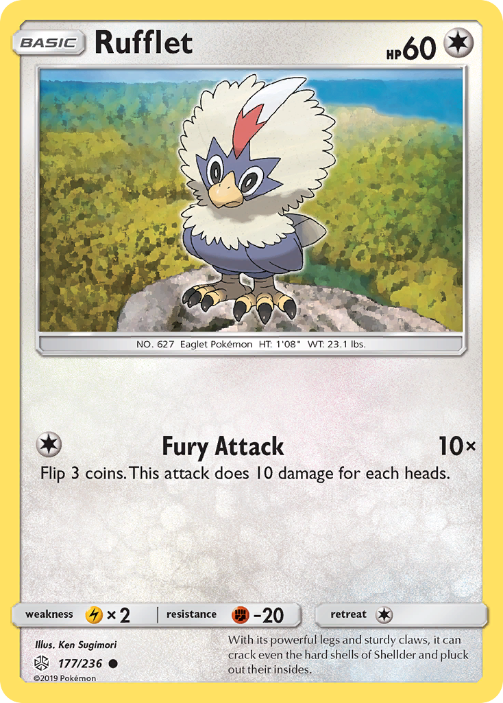 Rufflet (177/236) [Sun & Moon: Cosmic Eclipse] | Gam3 Escape