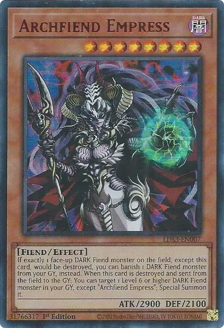 Archfiend Empress (Red) [LDS3-EN007] Ultra Rare | Gam3 Escape