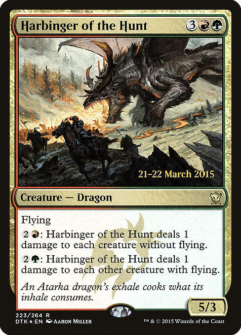 Harbinger of the Hunt [Dragons of Tarkir Promos] | Gam3 Escape