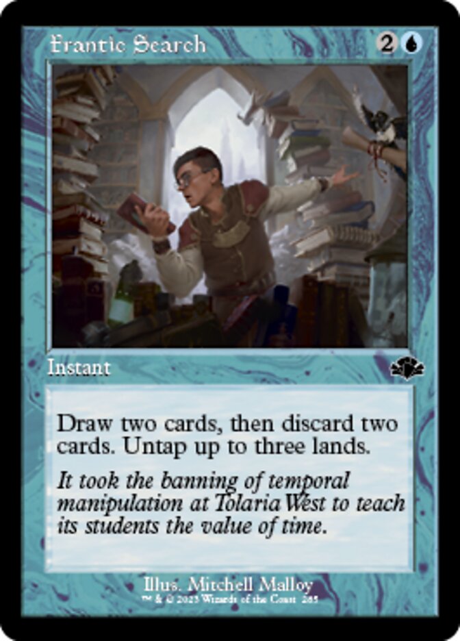 Frantic Search (Retro) [Dominaria Remastered] | Gam3 Escape