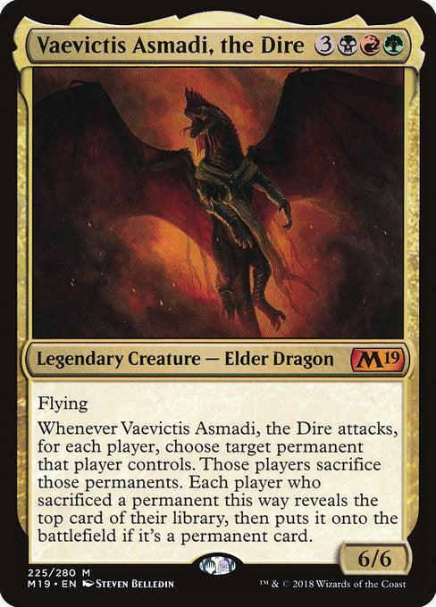 Vaevictis Asmadi, the Dire [Core Set 2019] | Gam3 Escape