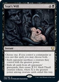 Szat's Will [Commander Legends] | Gam3 Escape