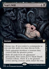 Szat's Will (Extended Art) [Commander Legends] | Gam3 Escape