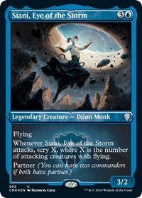 Siani, Eye of the Storm (Foil Etched) [Commander Legends] | Gam3 Escape