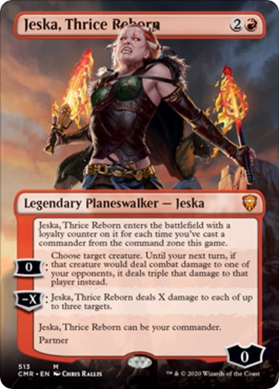 Jeska, Thrice Reborn (Borderless) [Commander Legends] | Gam3 Escape