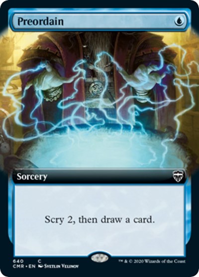 Preordain (Extended Art) [Commander Legends] | Gam3 Escape