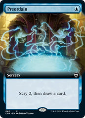 Preordain (Extended Art) [Commander Legends] | Gam3 Escape