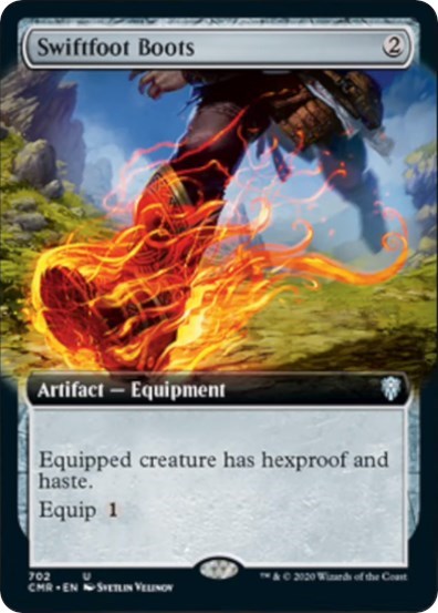 Swiftfoot Boots (Extended Art) [Commander Legends] | Gam3 Escape