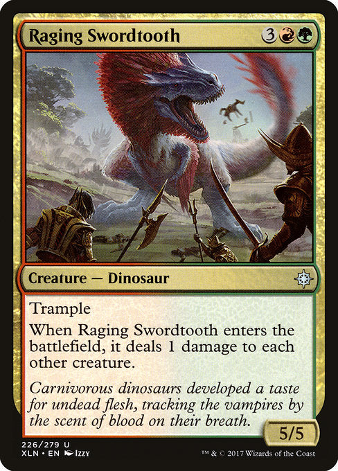 Raging Swordtooth [Ixalan] | Gam3 Escape